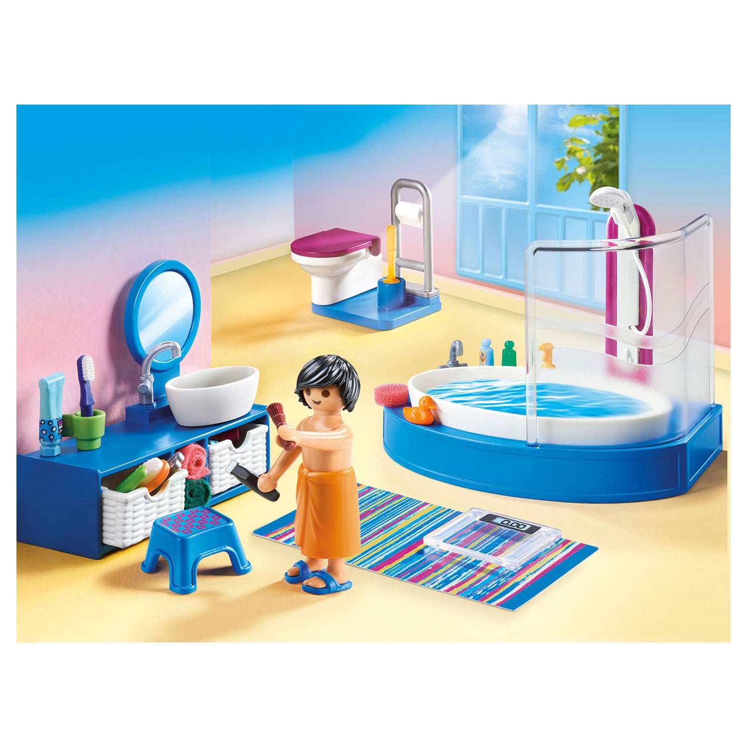 Playmobil Dollhouse Bathroom with bath 70211