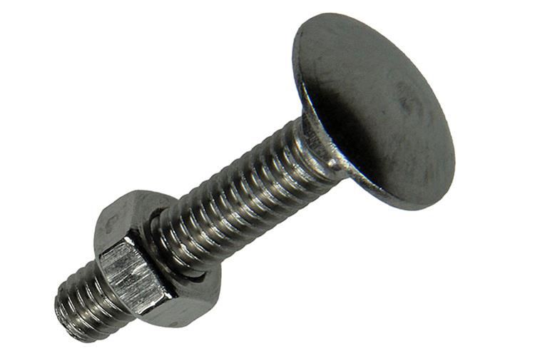 Mack 1019907 - bullone legno + dado inox 5 pz m6x30 mm | 10 pezzi