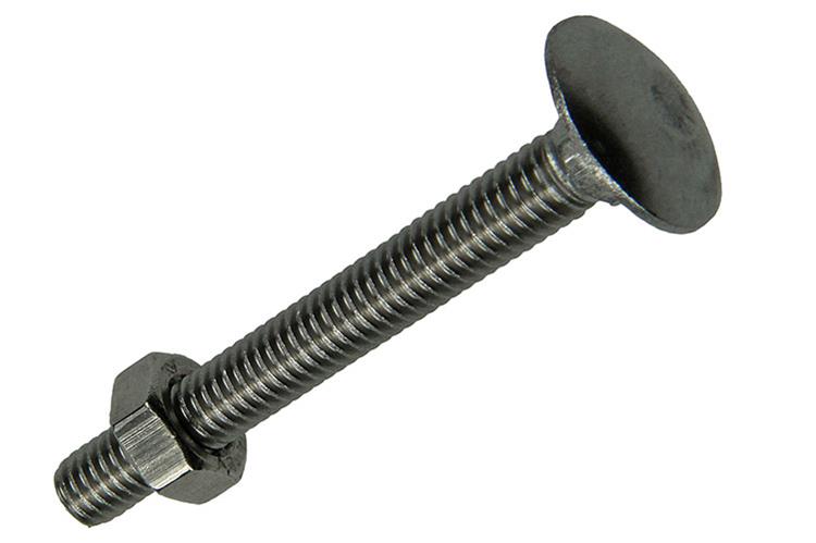 Mack 1019909 - perno madera + tuerca acero inoxidable 3 piezas m6 x 50 mm | 10 piezas