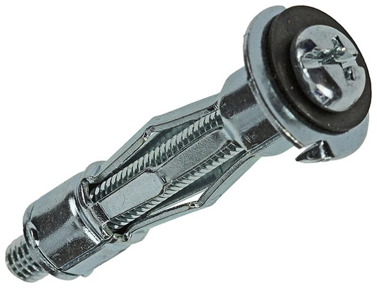 Mack 1017890 - taco de pared hueco de metal galvanizado 4 piezas 8 x37 mm | 10 piezas