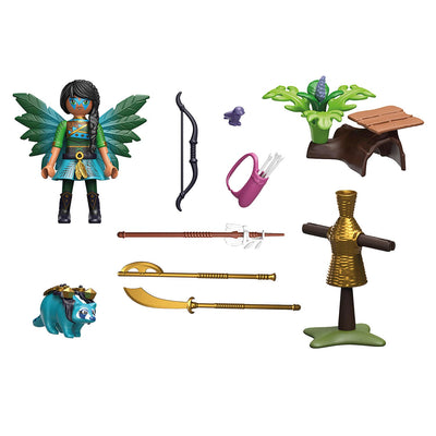 Playmobil Ayuma Starter Set Cavaliere Fata con Procione 70905