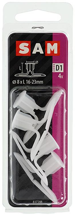 Mack 1017895 - taco hueco pared nylon 4uds tc | 5 piezas