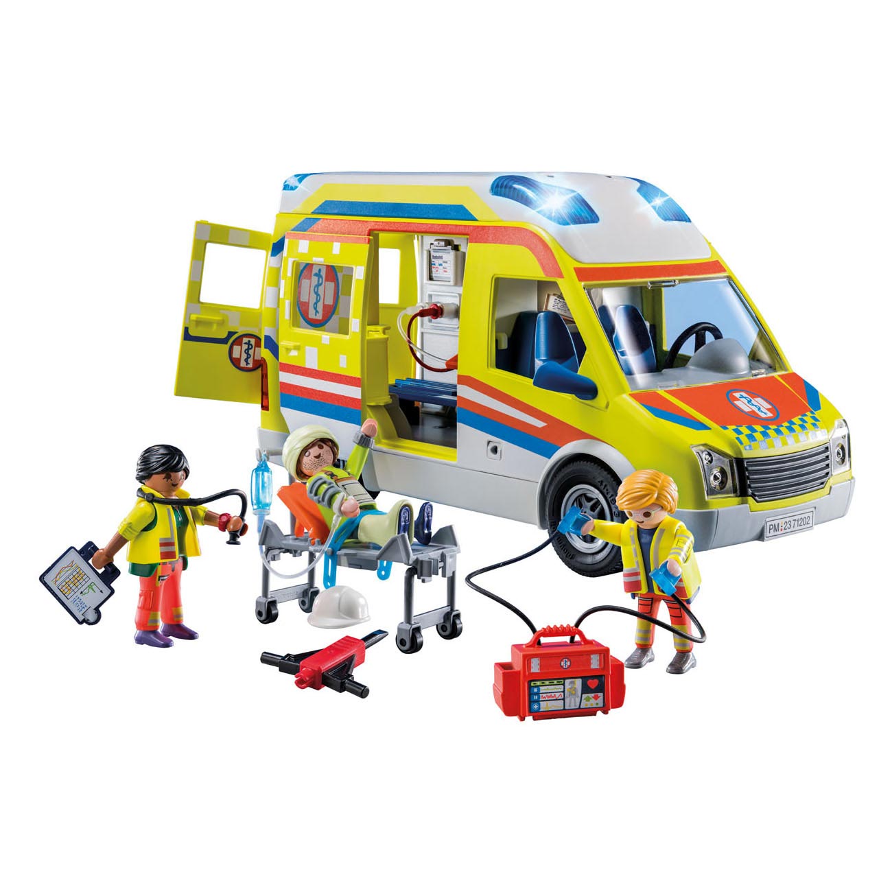Playmobil city life ambulance met licht en geluid - 71202