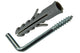 Mack 1017901 - tapón + tornillo pulgar polieth 4 piezas 8mm 5x50mm | 5 piezas