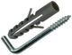 Mack 1017902 - taco + tornillo pulgar polieth 4pzs 10mm 6x60mm | 5 piezas