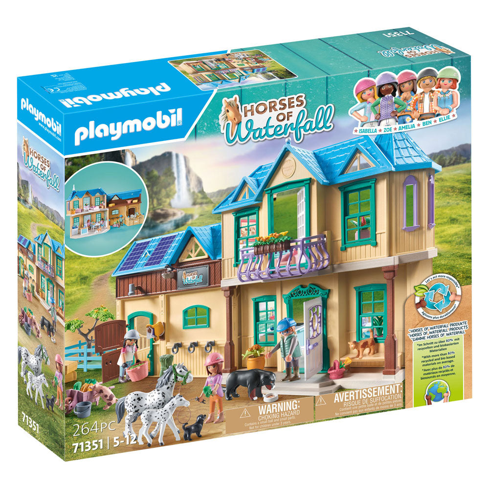 Playmobil Horses o Waterfall Waterfall Ranch 71351