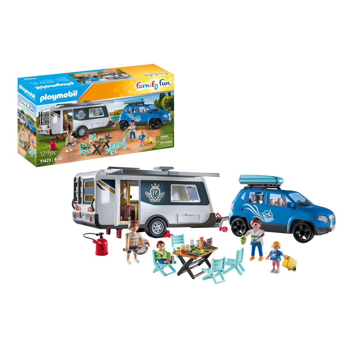 PlayMobil Family Fun Caravan con Auto 71423