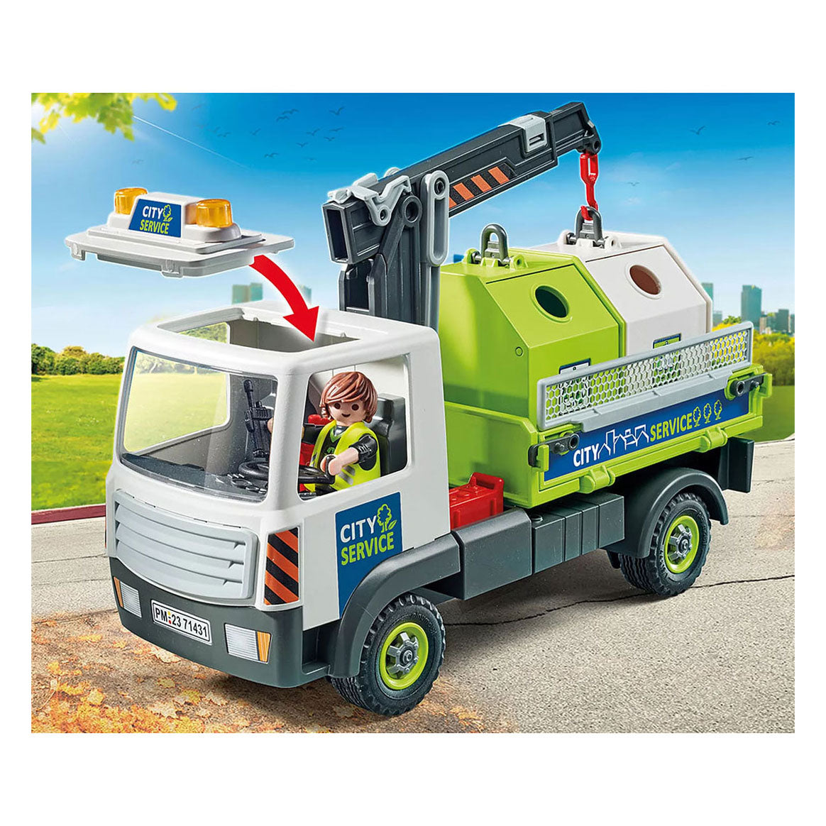 Playmobil City Action Glasbak Ophaaldienst 71431