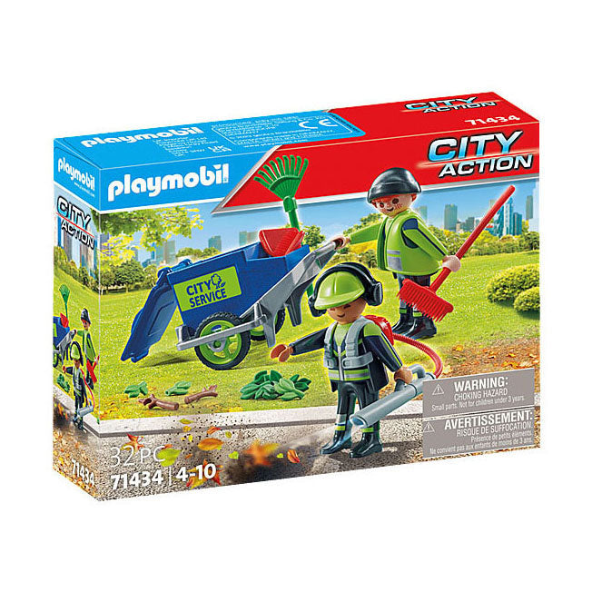 PlayMobil City Action Figures Figuring Cleaning Team 71434