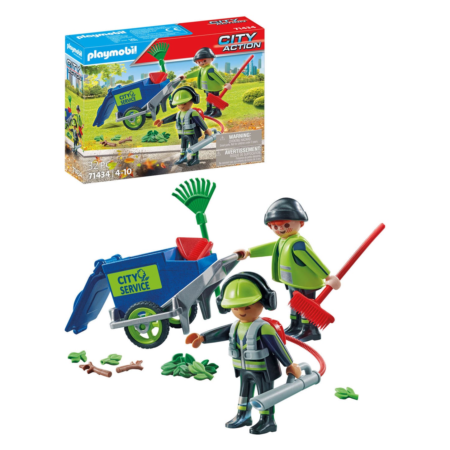 Playmobil City Action Figurenset Schoonmaakteam 71434