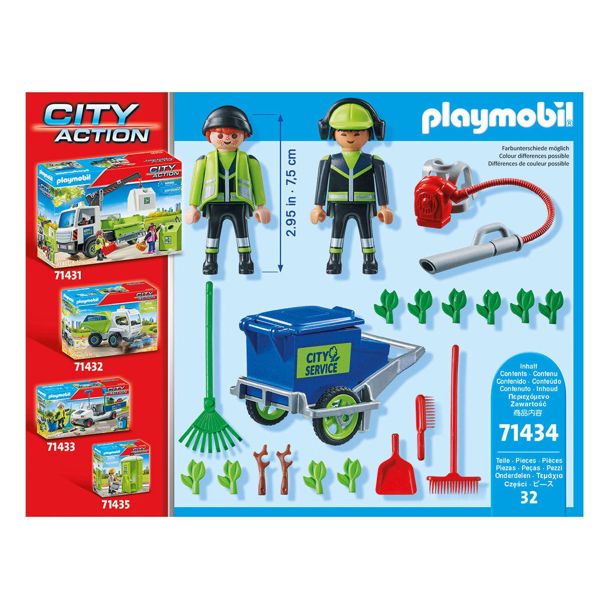 PlayMobil City Action Figures Figuring Cleaning Team 71434