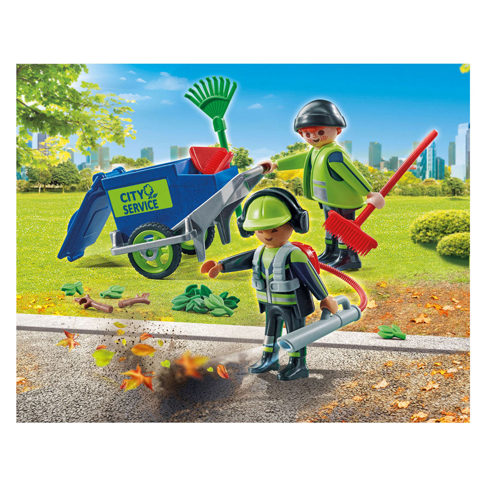 PlayMobil City Action Figures Figuring Cleaning Team 71434