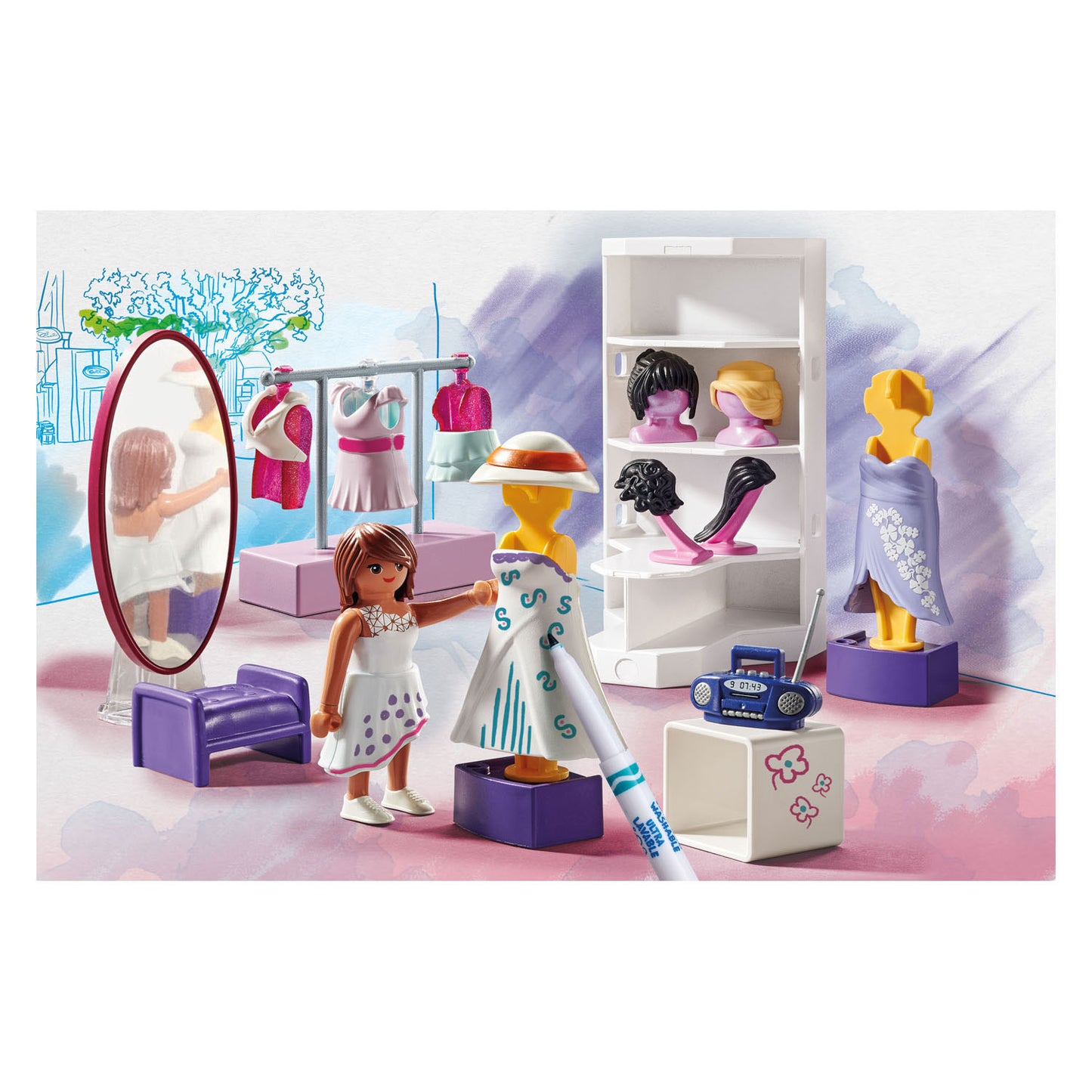 Playmobil Color Fashion Design Set 71373