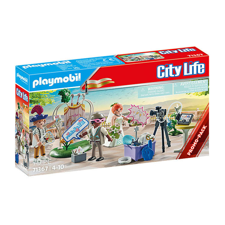 Playmobil City Life Coppia da sposa con pacchetto promozionale della telecamera 71367