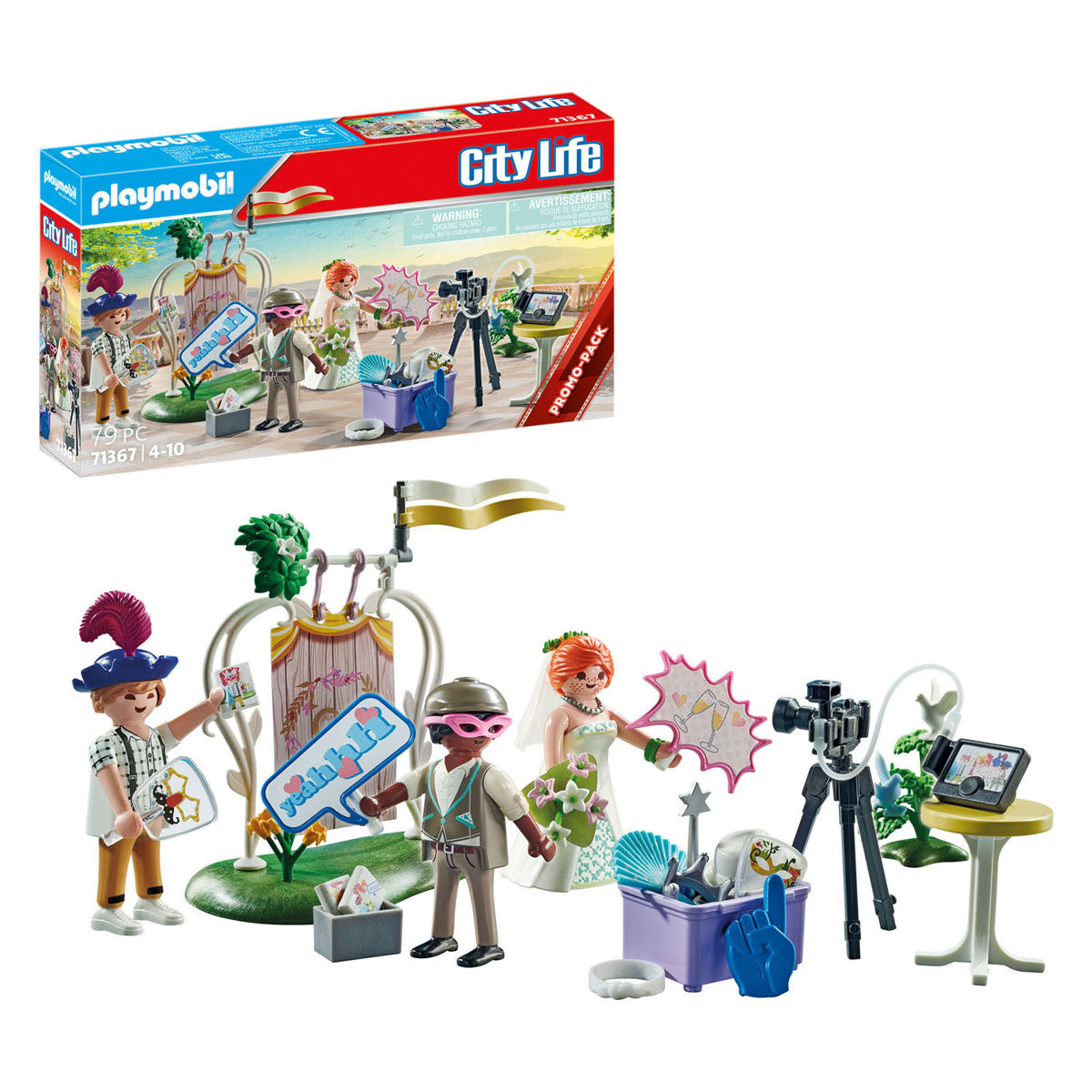 Playmobil City Life Coppia da sposa con pacchetto promozionale della telecamera 71367