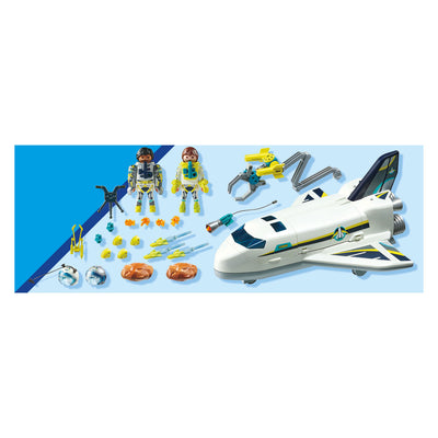 Playmobil Spacevaart Space Shuttle sul pacchetto promozionale della missione 71368
