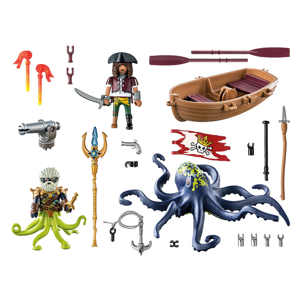 Playmobil Pirates lucha contra el gigante Ooctopus 71419