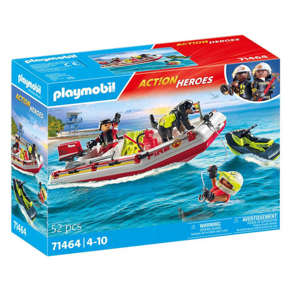 Playmobil Action Heroes Fire Brigade con Waterscooter 71464