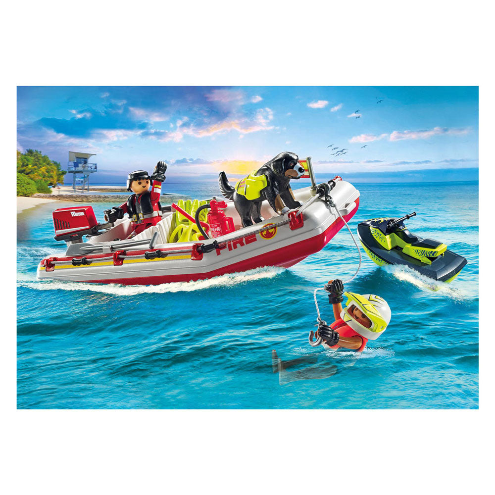 Playmobil Action Heroes Fire Brigade con Waterscooter 71464