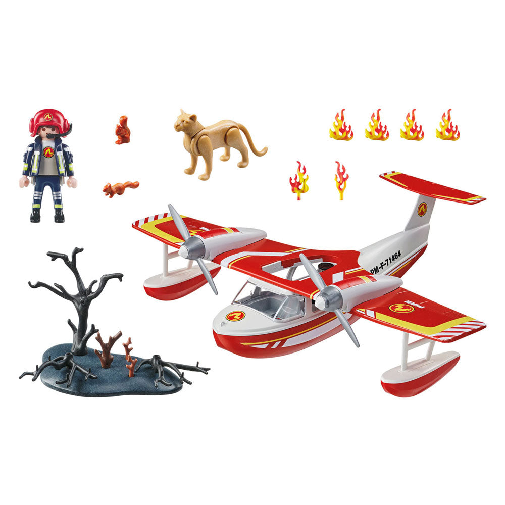PlayMobil Action Heroes Plane de chimenea con función extinguante 71463