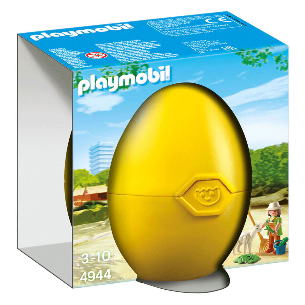 Custode di animali da playmobil con alpaca in uova 4944