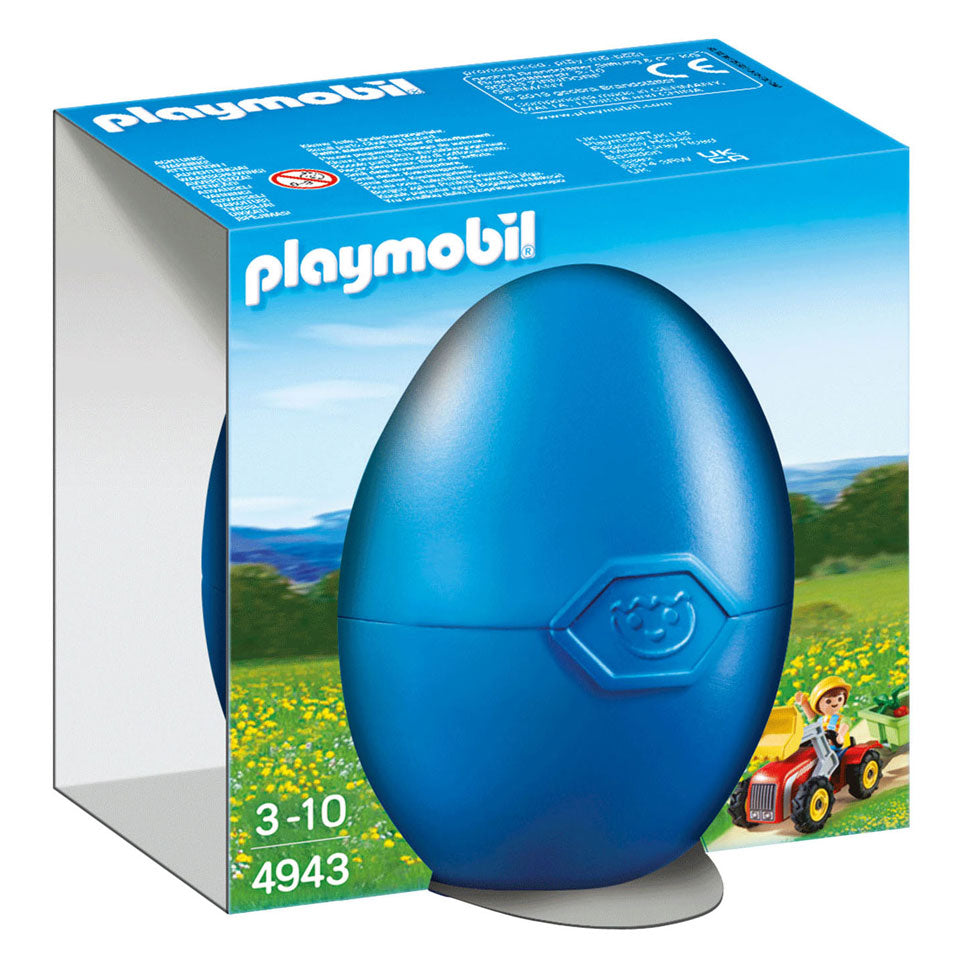 Playmobil Boy con trattore per bambini in EI 4943