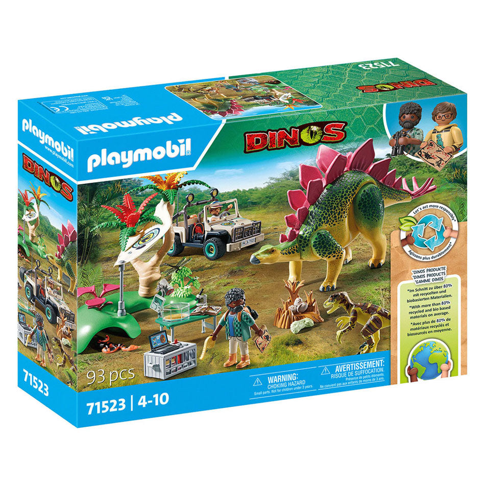 Playmobil Dinos research station with dinosaurs 71523