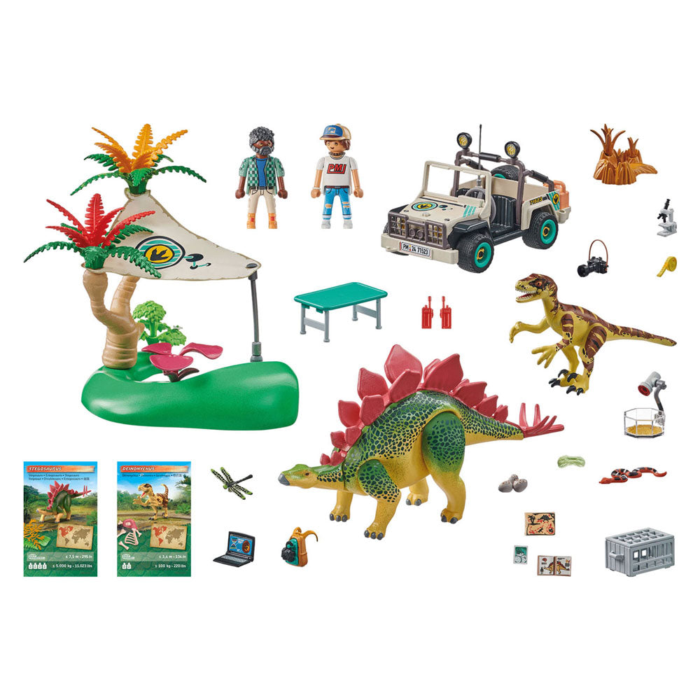 Playmobil Dinos research station with dinosaurs 71523