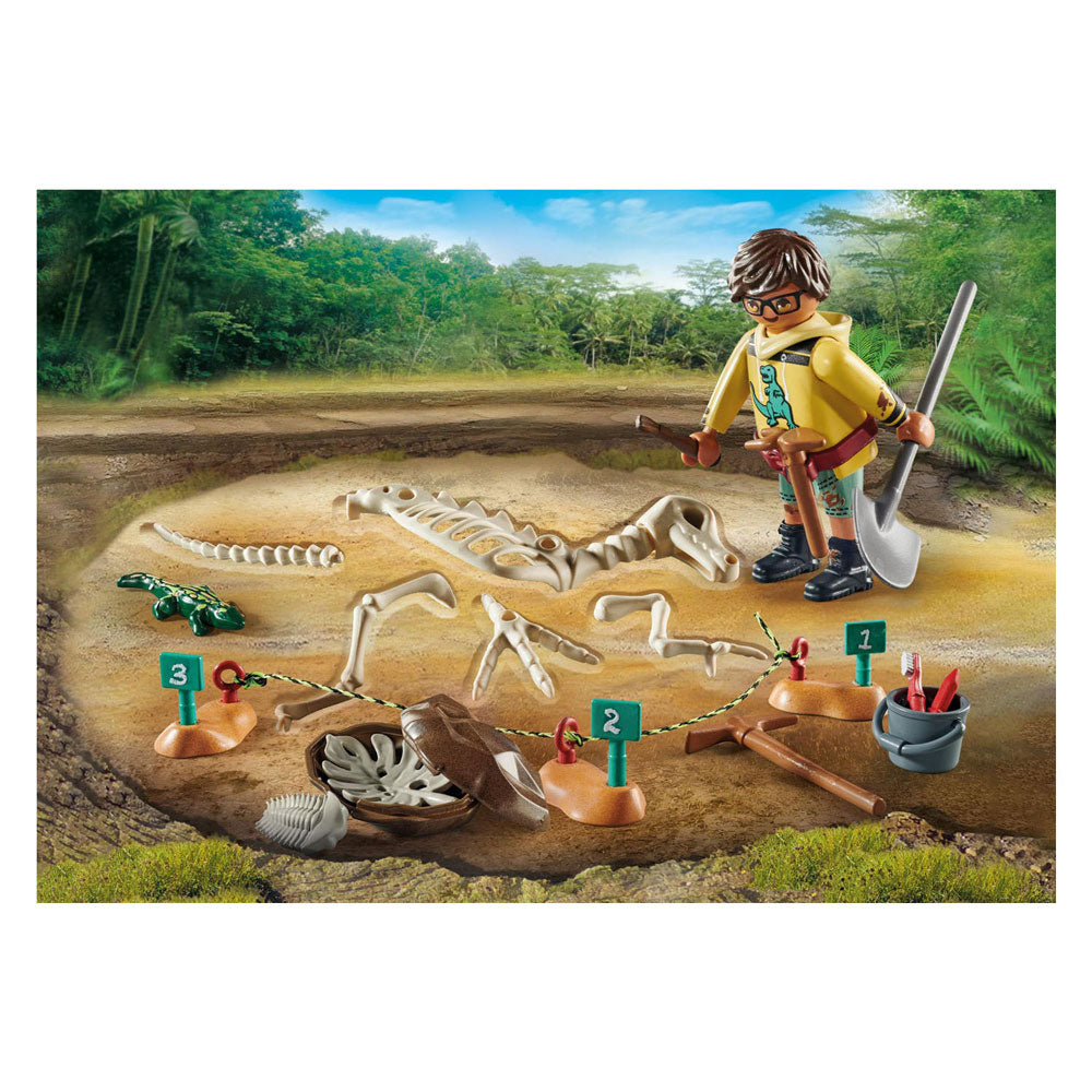 Playmobil Dinos Excavation Area con Dinosaurus Skeleton 71527
