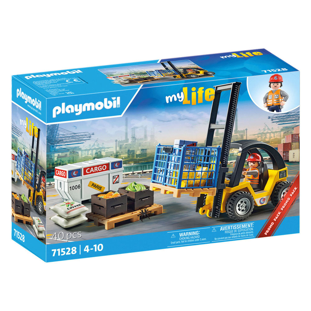 Playmobil My Life Promo Forklift con carico 71528