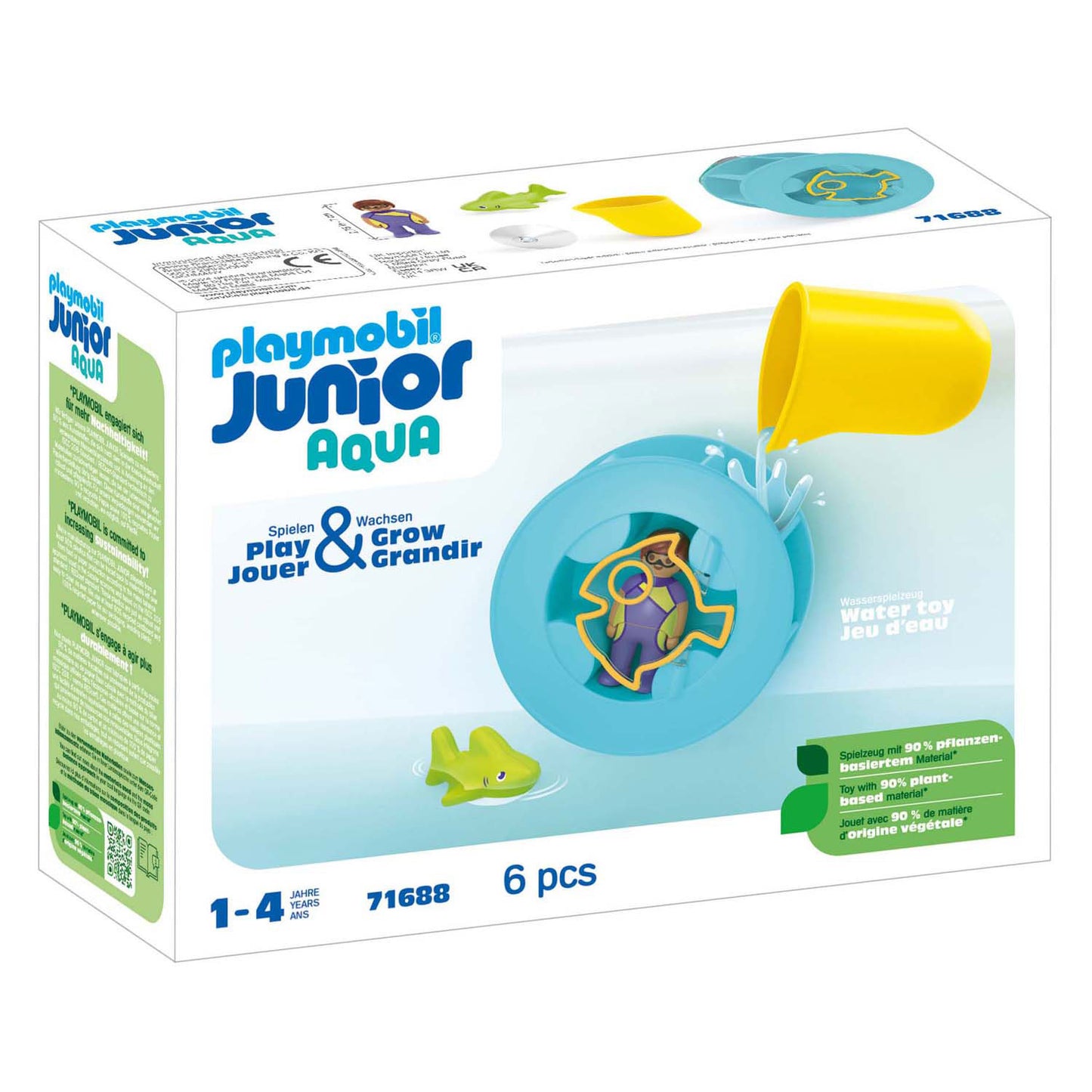 Playmobil junior acqua più larga rad con baby squalo 71688