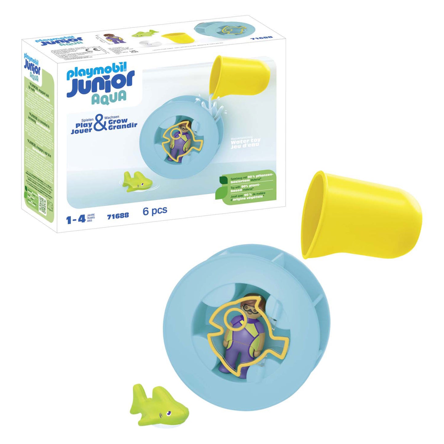 PlayMobil Junior Water Rad con tiburón bebé 71688