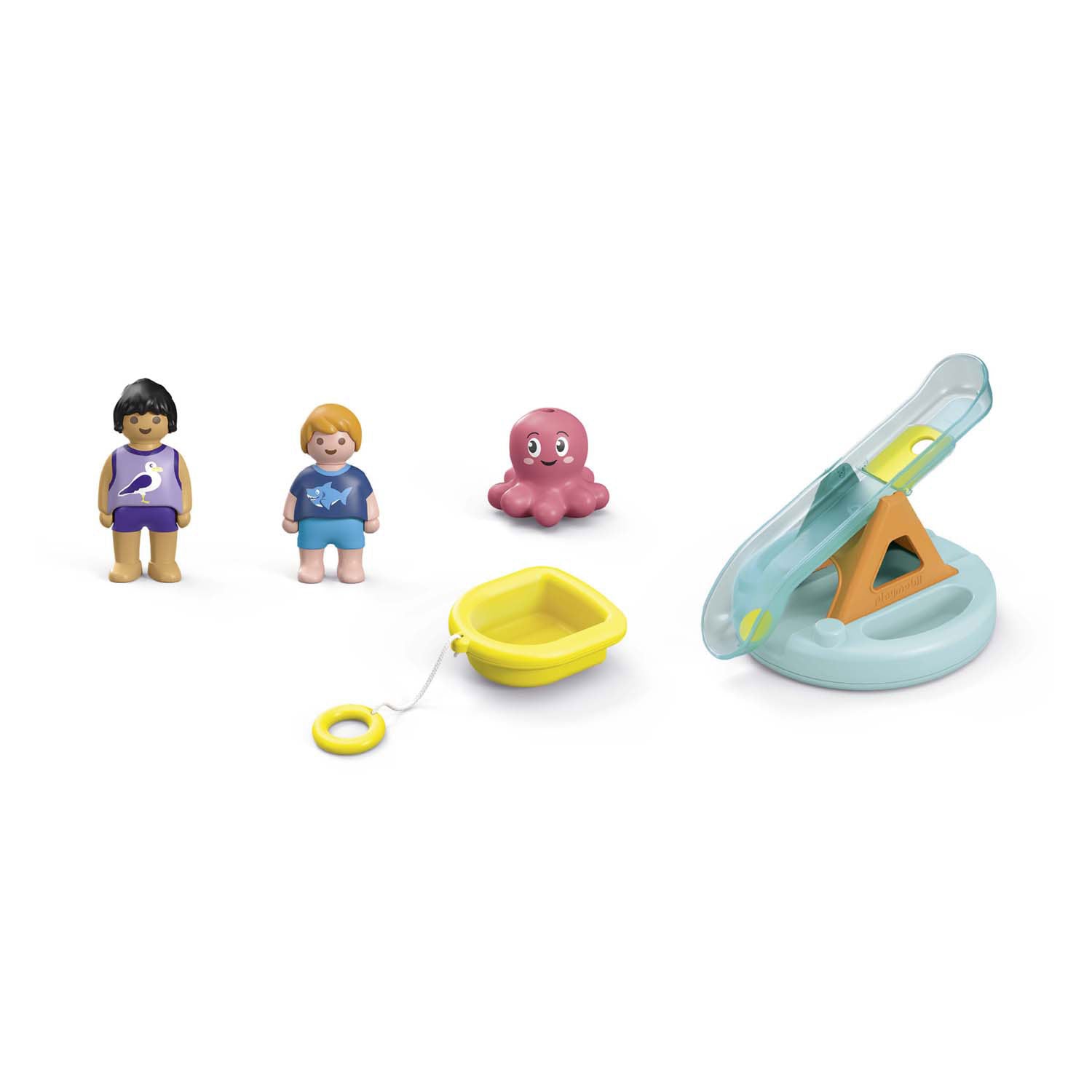 Playmobil Junior Swim Island con tobogán de agua 71687