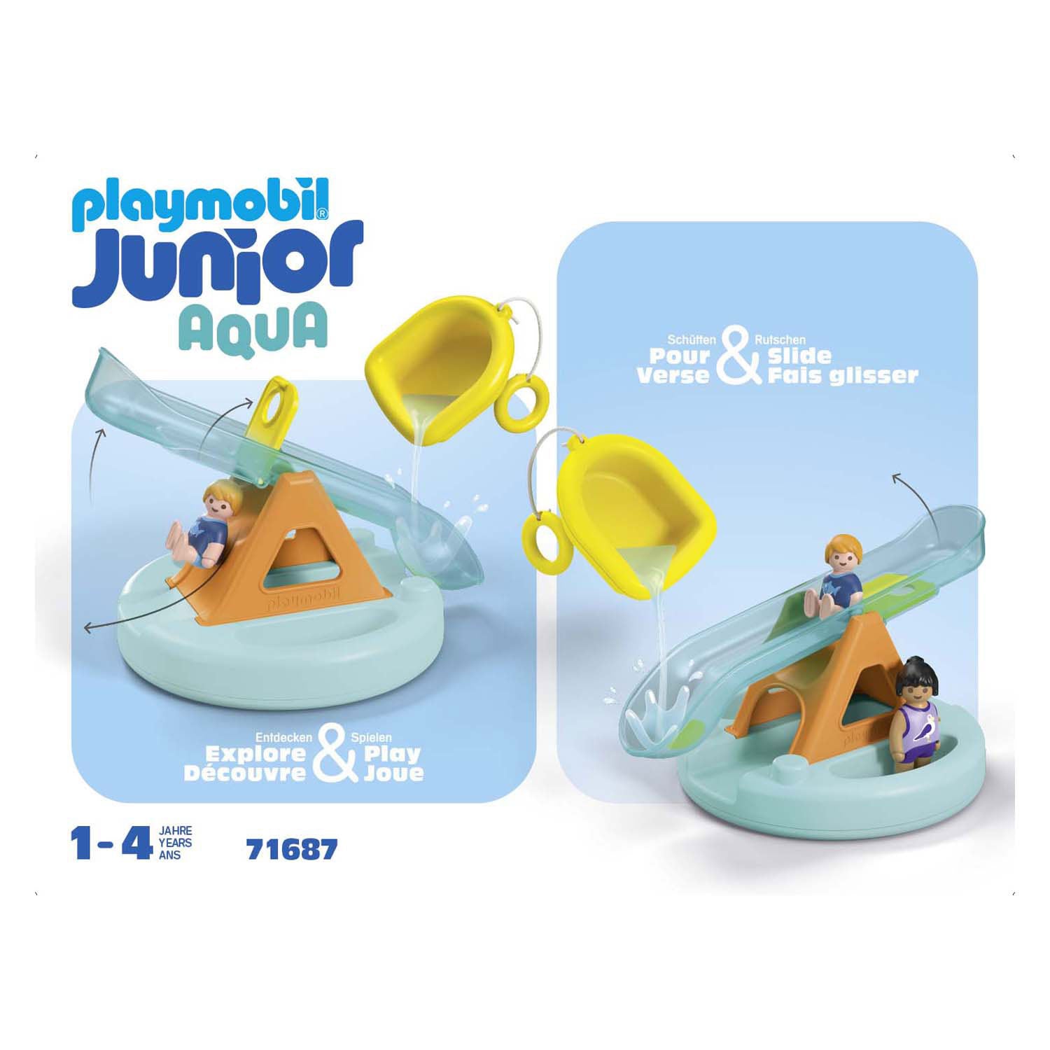 Playmobil Junior Swim Island con tobogán de agua 71687