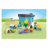 PlayMobil 1.2.3. Pensión animal con máquina de alimentación 71690