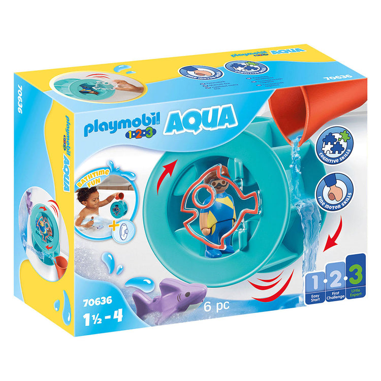 PlayMobil Junior Water Rad con Baby Shaai 70636