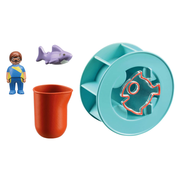 PlayMobil Junior Water Rad con Baby Shaai 70636