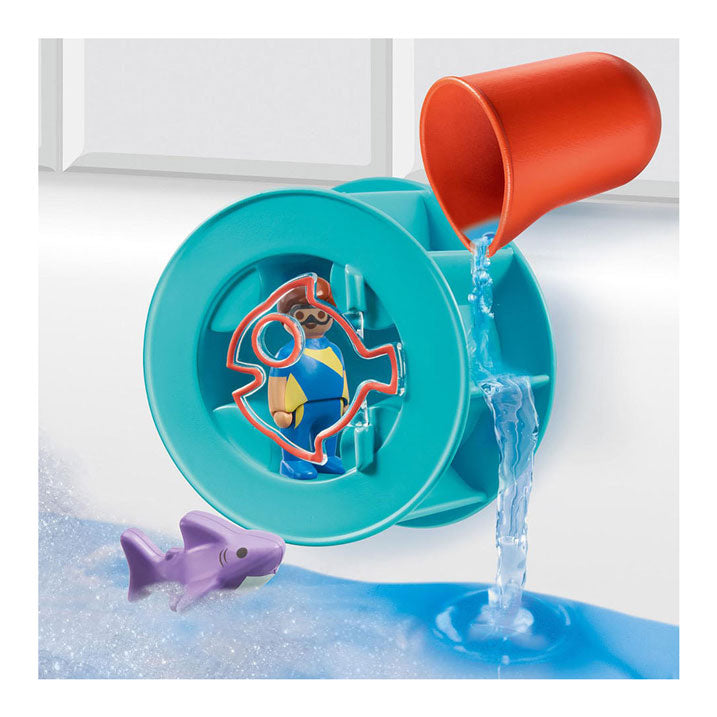 PlayMobil Junior Water Rad con Baby Shaai 70636