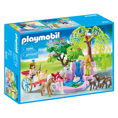 Playmobil Prince e Princess con carrozza e cascata 5021