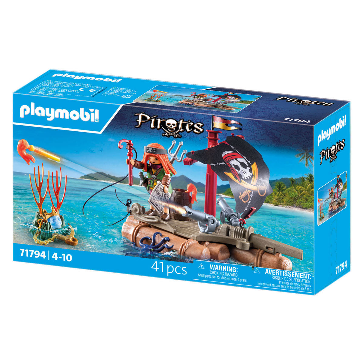 PlayMobil 71794 balsa pirata con tesoro