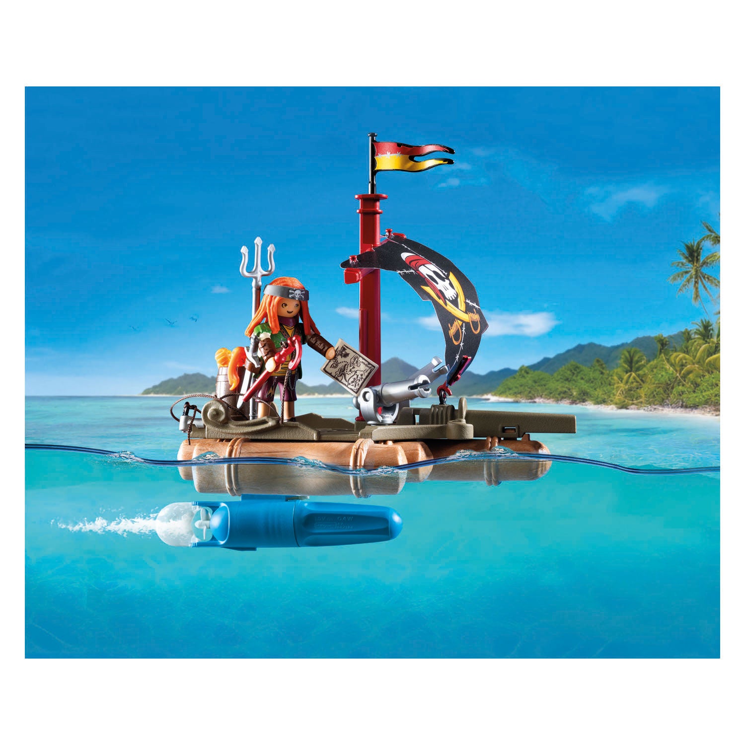 PlayMobil 71794 balsa pirata con tesoro