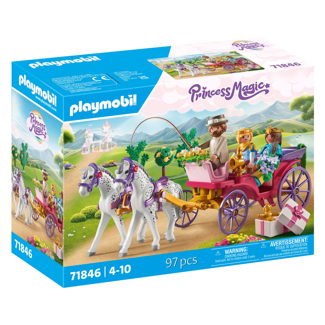 PlayMobil 71846 Viaje de entrenador con Prince y Princess