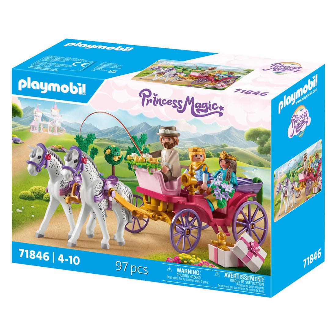PlayMobil 71846 Viaje de entrenador con Prince y Princess