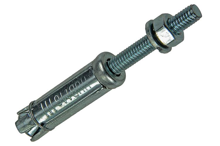 Mack 1019936 - perno de cuña con espárrago roscado. galvanizado 4 piezas m6 x 75 mm | 5 piezas