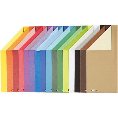 Cartoncino barre colore Creativ company, a4, foglio 210x297 mm, 250 gr, 16 fogli vari 1 scatola
