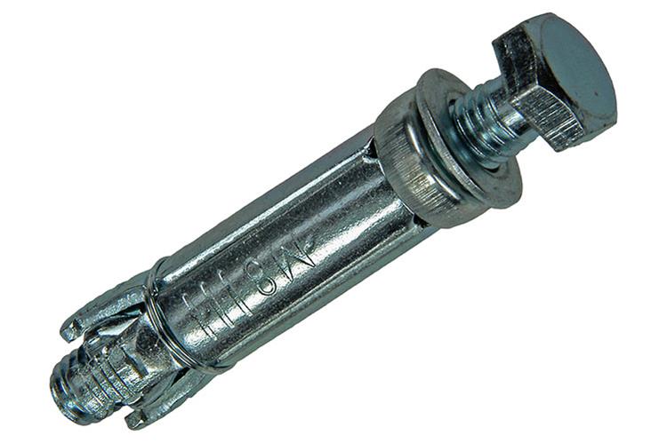 Mack 1019947 - perno de cuña perno de 6 lados galvanizado 2 piezas m8x65 14x50 | 10 piezas