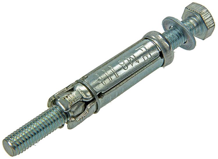 Mack 1019948 - perno de cuña perno de 6 lados galvanizado 2 piezas m8x90 14x50 | 5 piezas