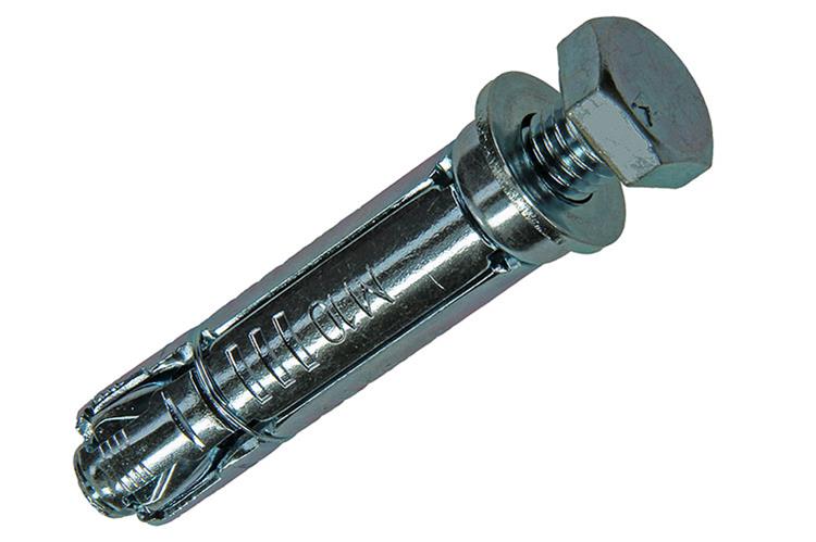 Mack 1019949 - perno de cuña perno de 6 lados galvanizado 2 piezas m10 x 75 mm | 5 piezas