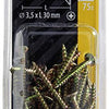 Mack 1017965 - tornillo para aglomerado con cabeza chapada en amarillo. 75 piezas 3,5 x 30 mm | 5 piezas