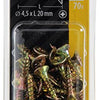 Mack 1017976 - tornillo para aglomerado con cabeza chapada en amarillo. 70 piezas 4,5 x 20 mm | 5 piezas